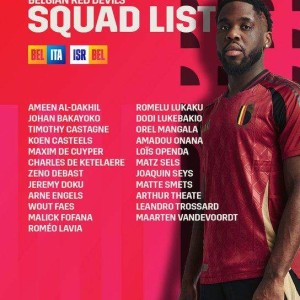 开云登录入口-比利时公布11月大名单：卢卡库回归，特罗萨尔在列